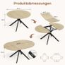 Extendable Dining Table 4-6 People  110-150 x 76cm Image 3
