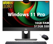 24in All-in-One PC Dell OptiPlex 5490, Intel Core i5-10500T 16GB RAM, 1TB SSD (500+500),  Windows 11 Pro, Camera