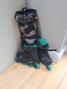 roller blades & safety pads