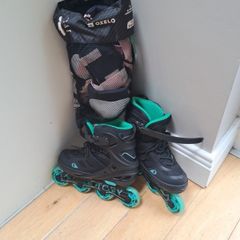 roller blades & safety pads
