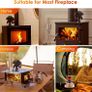 Log Burner Fan Silent Operation | 6-Blade Stove Fans Log Burners | Wood Burner Fans Heat Powered | Fan for Wood Burning Stove | Fireplace Accessories Tools Image 4