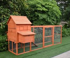 Large Chicken Coop 6-9 Birds  Natural Wood