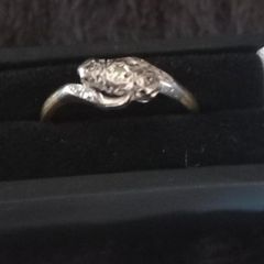 10 Ct Gold Antique Diamond Ring