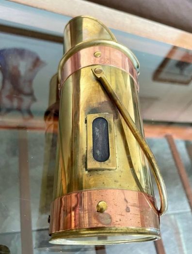 Old Dutch Design Brass Copper Long Match Stick Holder