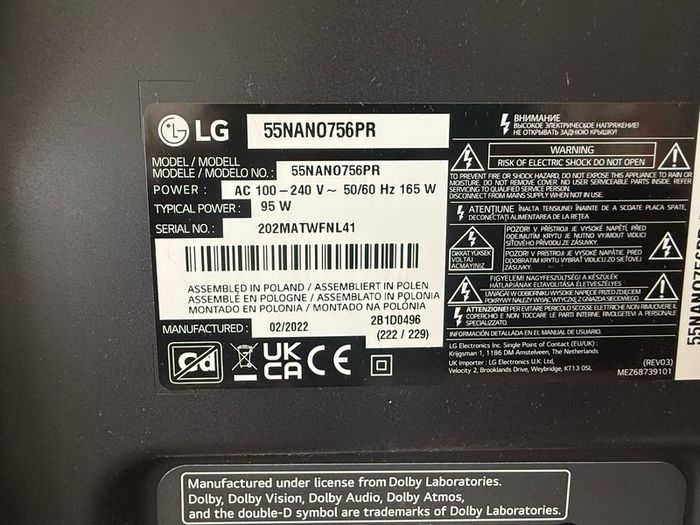 Lg 55" 4k Nanocell Smart Tv | 55nano756pr