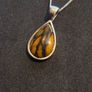 925 Sterling Silver Fruit Jasper Pendant Necklace Image 3