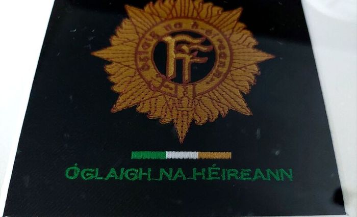 Irish Defence Forces Embroidered FF Badge Picture Frame