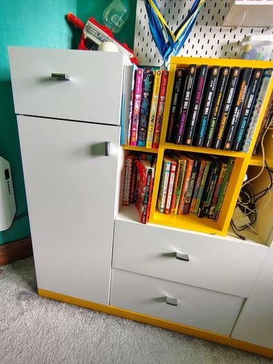 3 piece set: Computer desk +wall cabinet +chest of drawers combo!!
