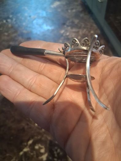 19th Century Sterling Silver Minature Tripod