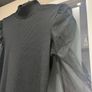 River Island Black Mesh Top (Size 10) BNWT Image 3