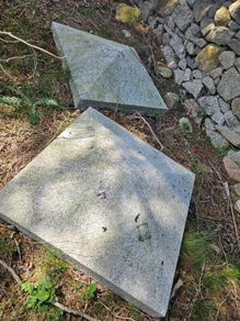 Granite pier cap stones