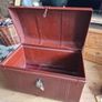 vintage metal trunk Image 4