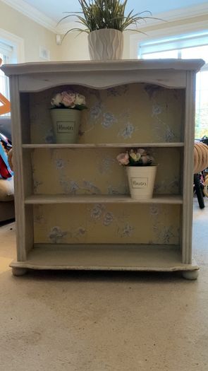distressed bookcase