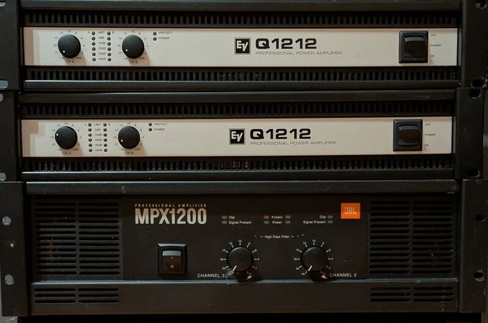 Professional Power Amplifier Stack - EV Q1212 (x2) & JBL MPX1200 (Will Sell Separately or Bundle)