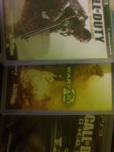 For sale 3 call of Duty for ps3
