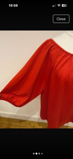 Carolyn Donnelly size 14 - new -orange viscose mix top