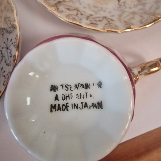 Vintage Japanese Floral Tea Set