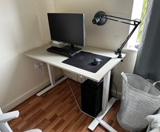 Office Desk sit/stand to work stand up IKEA TROTTEN
