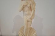 Venus / Aphrodite Rising from Shell Statue (Marble Base)