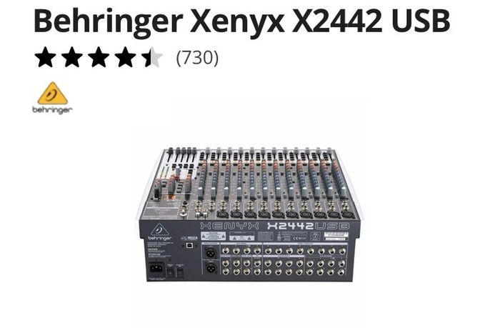 mixer xenyx 2442usb