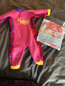 Splash UV Sun & Sea Wetsuit + splash happy nappy (never used)