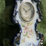 Antique French Mantel Clock, Hand Painted Porcelain Clock (works well) Image 10
