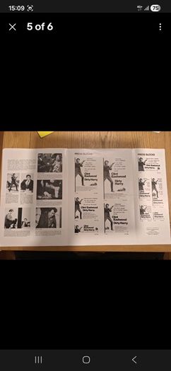 Dirty Harry 1971 Pressbook  Clint Eastwood