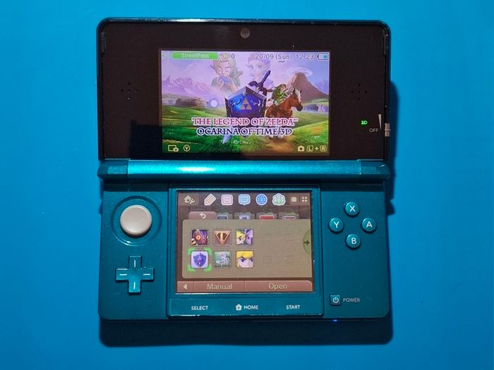 3DS Aqua Blue (Modded)