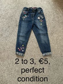Girls jeans, 2 to 3