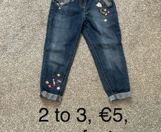 Girls jeans, 2 to 3