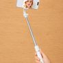 New 170cm white Bluetooth Selfie Stick Tripod with 2 LED Lights and Remote iPhone and Android Image 6