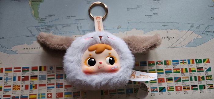 Bunny Bag Charm with Double Sided Mirror