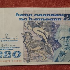 Irish Twenty Pound Note Series B