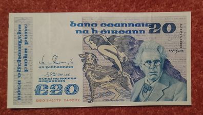 Irish Twenty Pound Note Series B