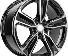 18" RS4 Type Black Alloy Wheels Audi Seat Skoda Mercedes Lamborghini VW 5x112