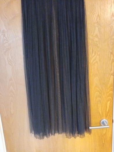H&M - Coachelle  Sheer Fine Tulle  Black Skirt.   S.12.(40)  New.