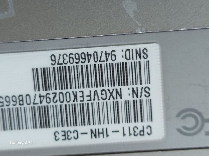ACER CHROMEBOOK CP311 Series, Model N17Q8, 32GB HDD, in excellent condition, excellent Battery