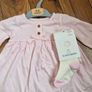 Baby girls dress & tights set 0-3m Image 2