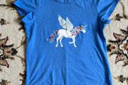 Girls T-shirt unicorn 8-10 yo