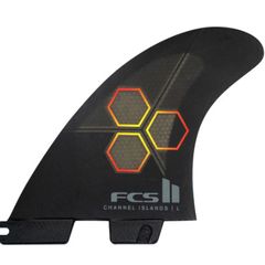 FCS II Medium CI Channel Islands Upright Thruster Surfboard Fins