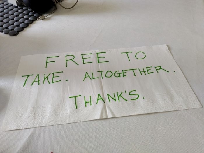 random. Free to take.