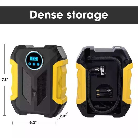 Portable Automobile Air Compressor Digital Tire Inflation Pump LED Lamp Tire Compression Pump Compressor For Car 12v