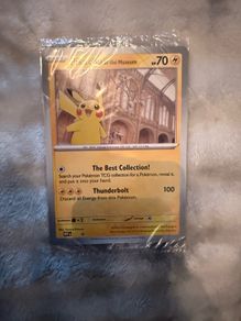 Pikachu at the Museum Jumbo Promo Pokemon Card
