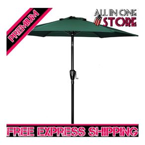 2.28M Patio Umbrella Outdoor Table Market Yard Umbrella with Push Button Tilt, Green MULTIPLE COLOURS AVAILABLE (FREE SHIPPING)
