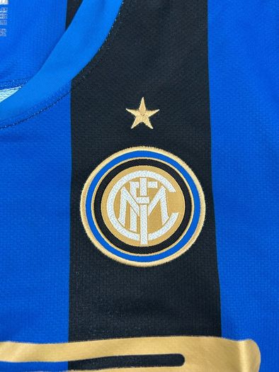 Vintage 2008/09 Nike Inter Milan Home Jersey Shirt Mens Medium