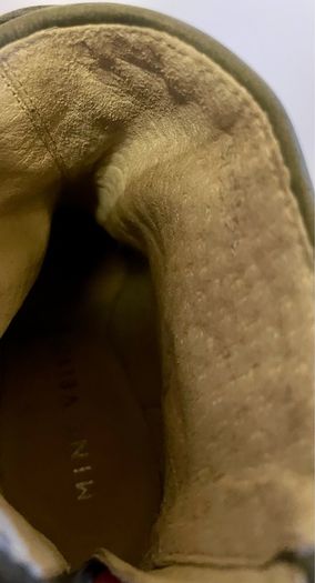 Mint Velvet Khaki Olive Suede Leather Ankle Boots Size 37 UK 4