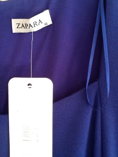 Zapata blue dress with peplum
