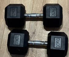 30KG Hex Dumbells - Brand New