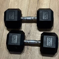 30KG Hex Dumbells - Brand New