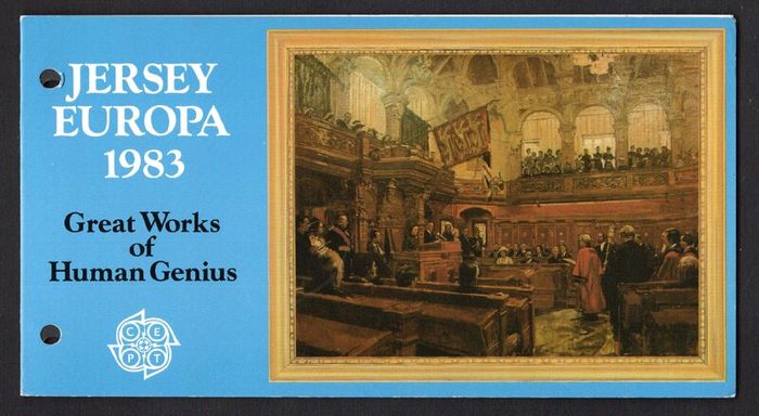 1983 Jersey Europa (Great work of Human Genius) Commemorative Stamps Presentation Pack